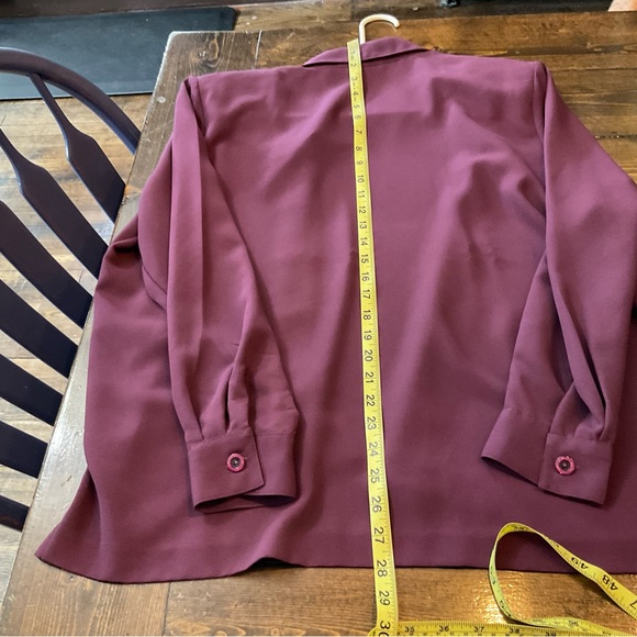Elegant Burgundy Women's 3 Piece Pantsuit - Picture 8 of 16